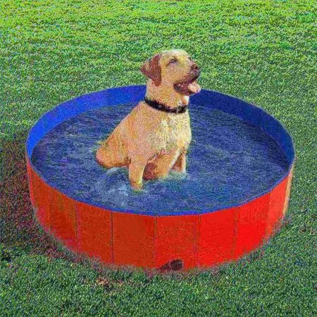 PET ADOBE Pet Adobe Collapsible Dog Pool and Bath with Drain 490389UBQ